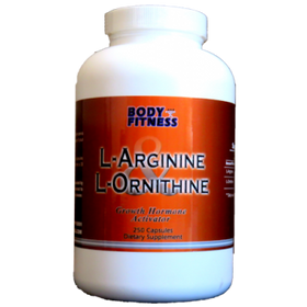 Body and Fitness L-Arginine & L-Ornithine 750 mg 250 cap|Lowcostvitamin.com|Amino Acids