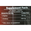 Body and Fitness L-Arginine & L-Ornithine 750 mg 250 cap|Lowcostvitamin.com|Amino Acids