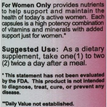 Body and Fitness For Women Only 240 Capsules|Lowcostvitamin.com|Multi Vitamin