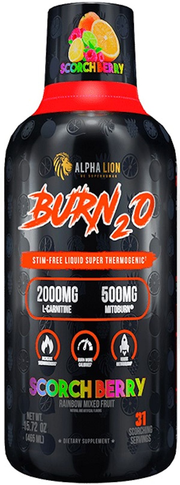 Alpha Lion Burn2O Liquid Fat Burner 31 Servings|Lowcostvitamin.com
