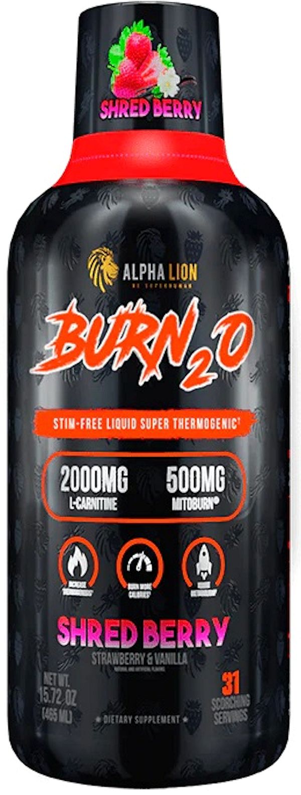 Alpha Lion Burn2O Liquid Fat Burner 31 Servings|Lowcostvitamin.com