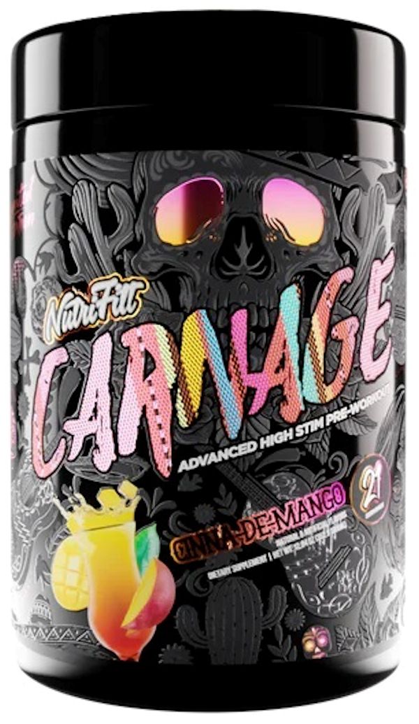 NutriFitt Carnage Advanced High Stim Pre-Workout|Lowcostvitamin.com