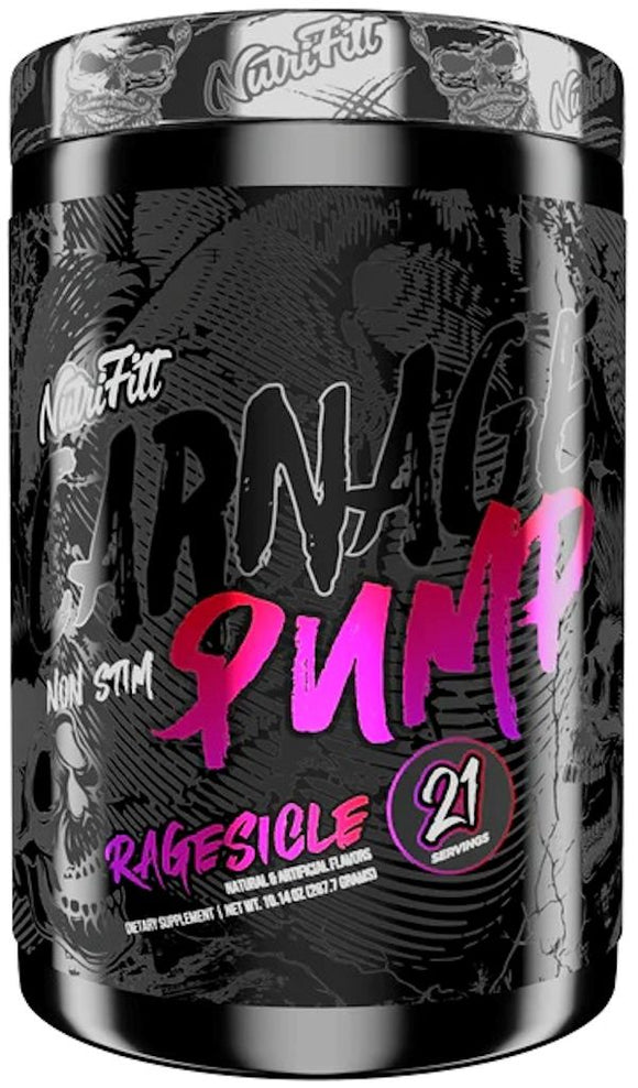 NutriFitt Carnage Pump Stim-Free Pre-Workout|Lowcostvitamin.com|Pre-Workout