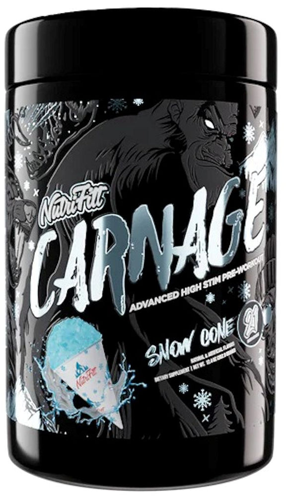 NutriFitt Carnage Advanced High Stim Pre-Workout|Lowcostvitamin.com|Pre-Workout