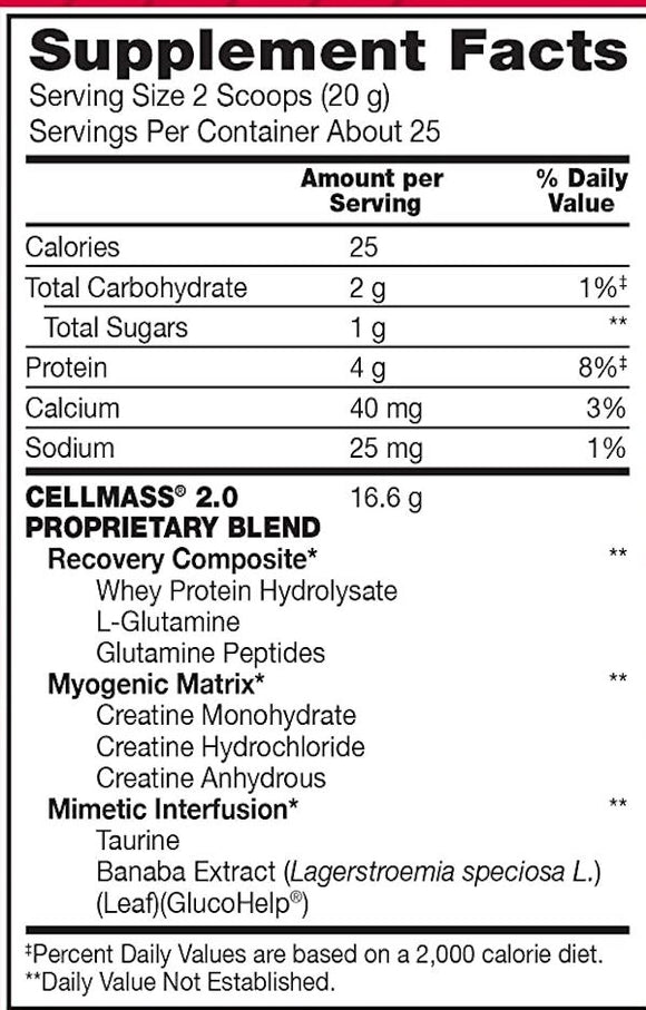 BSN CellMass 2.0|Lowcostvitamin.com|Post Workout