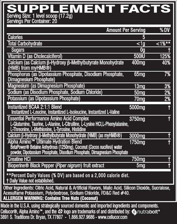 Cellucor Alpha Amino Ultimate 20 servings|Lowcostvitamin.com|Recovery