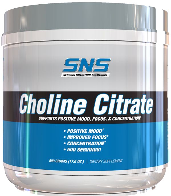 SNS Choline Citrate Powder memory health|Lowcostvitamin.com