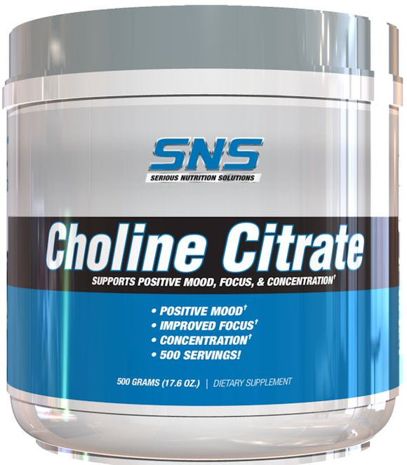 Serious Nutrition Solutions SNS Choline Citrate Powder|Lowcostvitamin.com|Stress