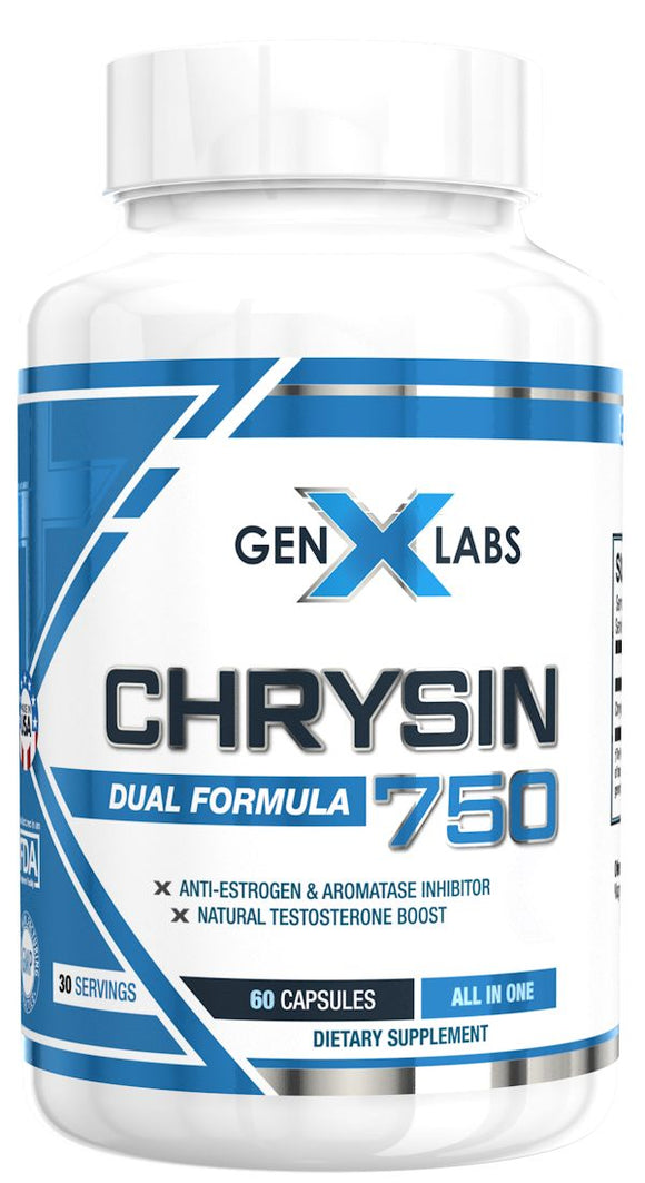 GenXLabs Chrysin 750 60 caps|Lowcostvitamin.com|Test Booster