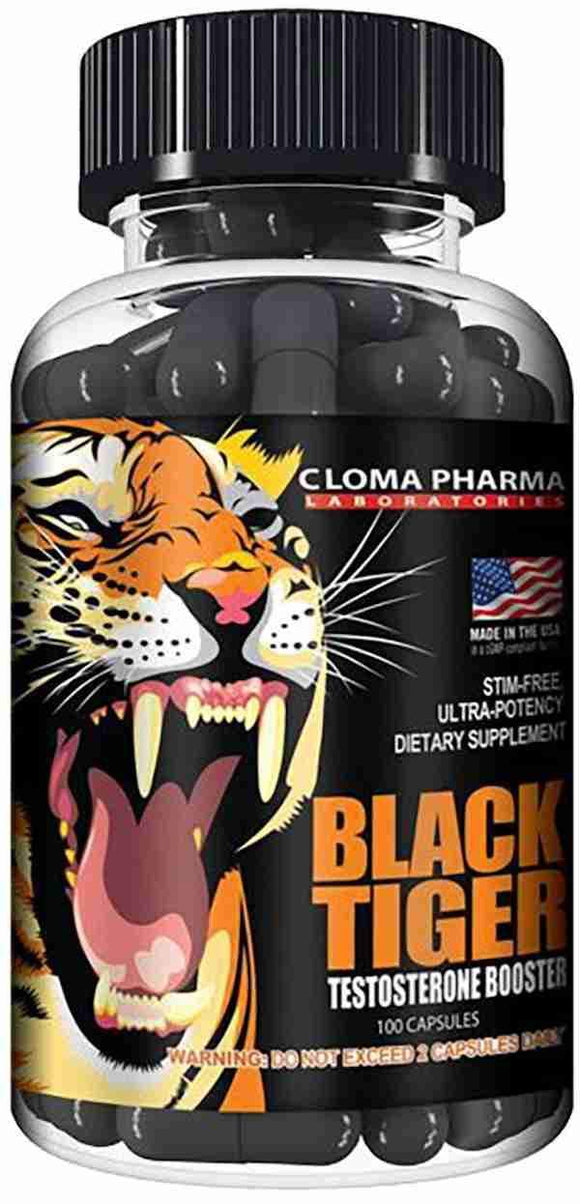 Cloma Pharma Black Tiger 100 Caps|Lowcostvitamin.com|Test Booster