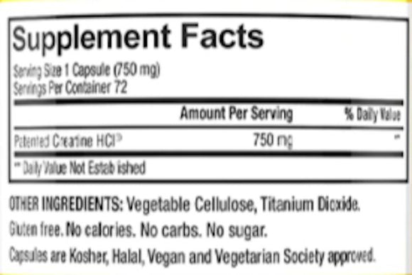 Con-Cret Creatine HCI Capsules|Lowcostvitamin.com|Creatine