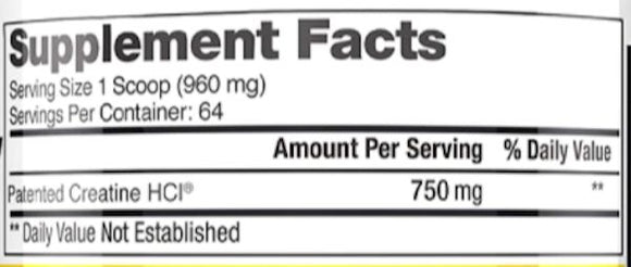 Con-Cret Creatine HCI 64 servings|Lowcostvitamin.com|Creatine