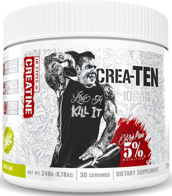 5% Nutrition Crea-Ten 10 Different Creatine in 1 lime