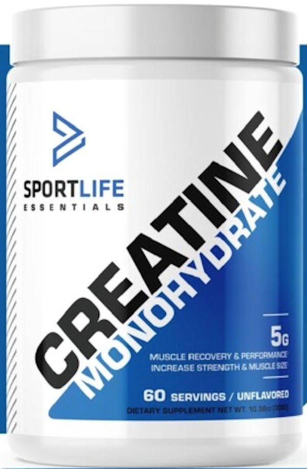 SportLife Essentials Creatine Monohydate 60 ServingsLowcostvitamin.com