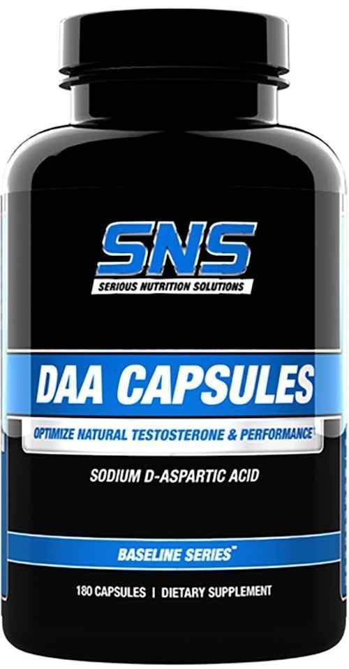 Serious Nutrition Solutions DAA D-Aspartic Acid 180 Caps|Lowcostvitamin.com|D-Aspartic Acid
