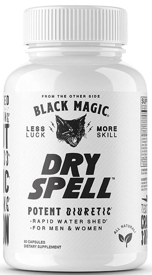 Black Magic Dry Spell Natural Diuretic 80 Capsules|Lowcostvitamin.com|Diuretics