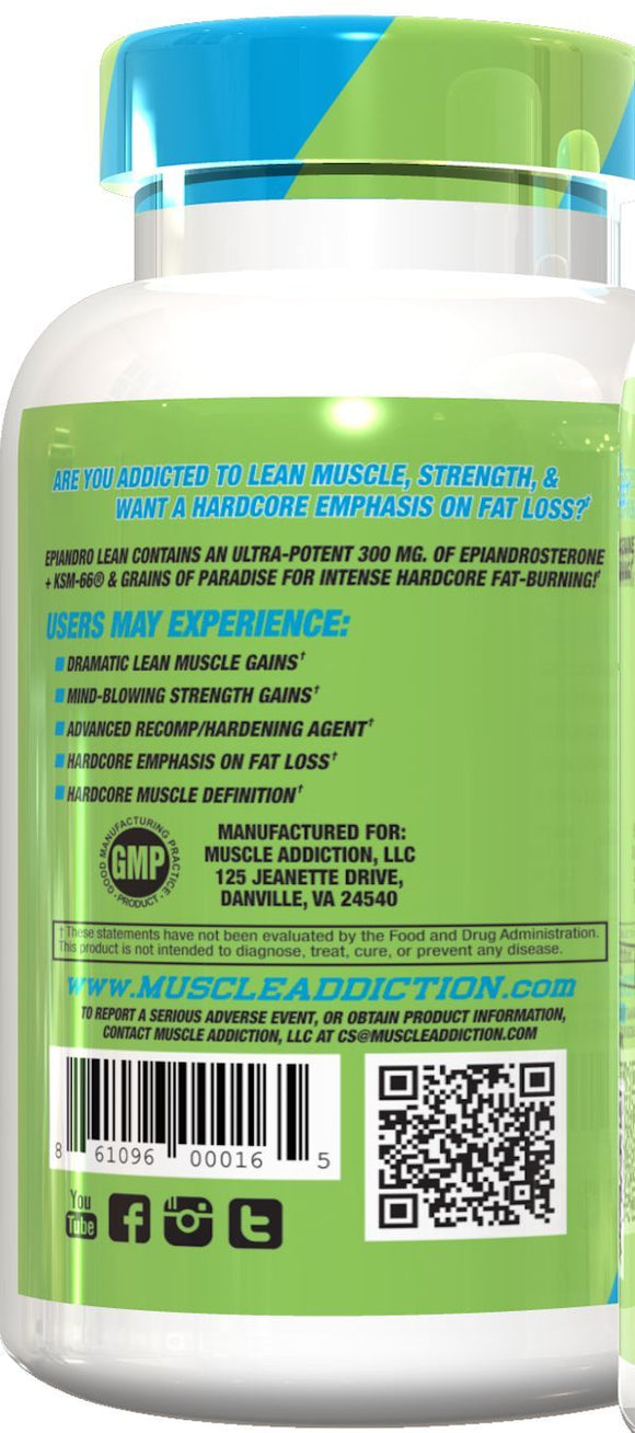 Muscle Addiction Epi Lean 60 caps|Lowcostvitamin.com|Lean Muscle