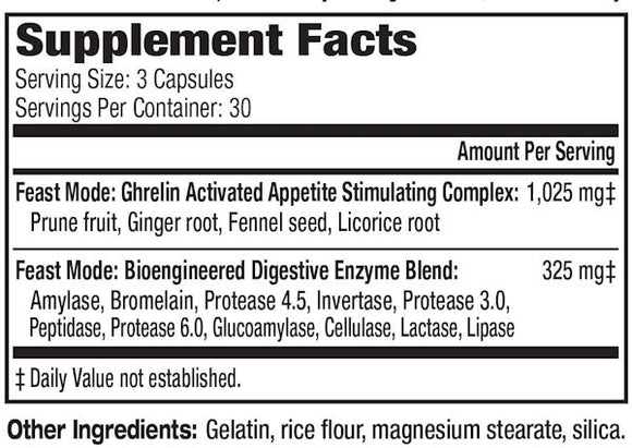 MuscleMeds Feast Mode 90 Capsules|Lowcostvitamin.com|Muscle Growth