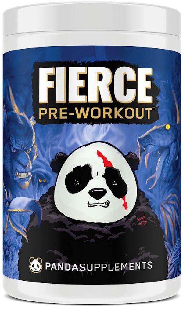 Panda Supplements Fierce Pre-Workout blue rasberry