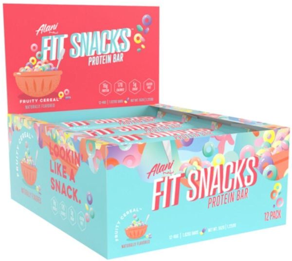 Alani Nu Fit Snacks Protein Bars box