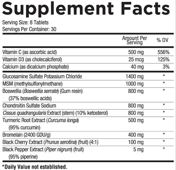 Core Nutritionals FLEX Joint Formula fact