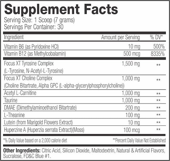 Serious Nutrition Solutions SNS Focus XT Caffeine Free 30 Servings|Lowcostvitamin.com|Focus