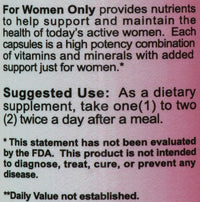 Body & Fitness For Women Only Multi Vitamins FREE with any Purchase