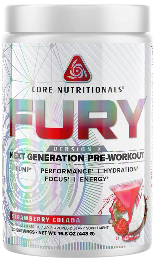 Core Nutritionals Fury Version 2 Pre-Workout | Low Cost Vitamin|Lowcostvitamin.com
