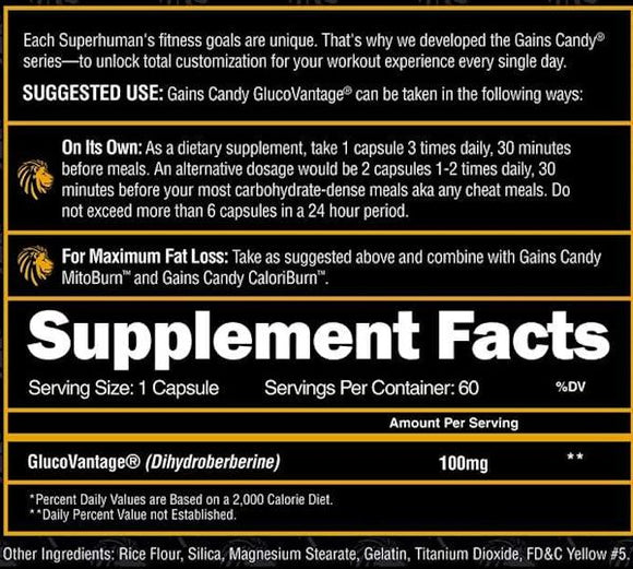 Alpha Lion Gains Candy GlucoVantage|Lowcostvitamin.com|Sugar Control