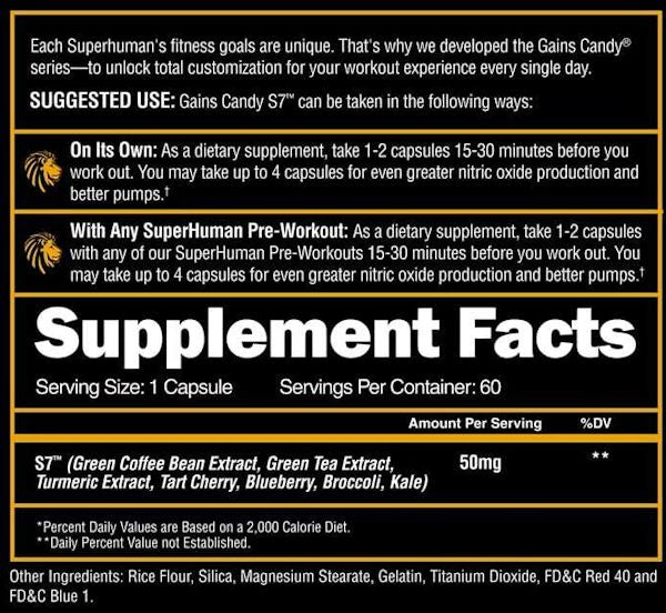 Alpha Lion Gain Candy S7 muscle pumps facts