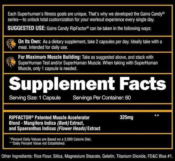 Alpha Lion Gains Candy RipFACTOR Healthy Muscular Increase|Lowcostvitamin.com|Lean Muscle