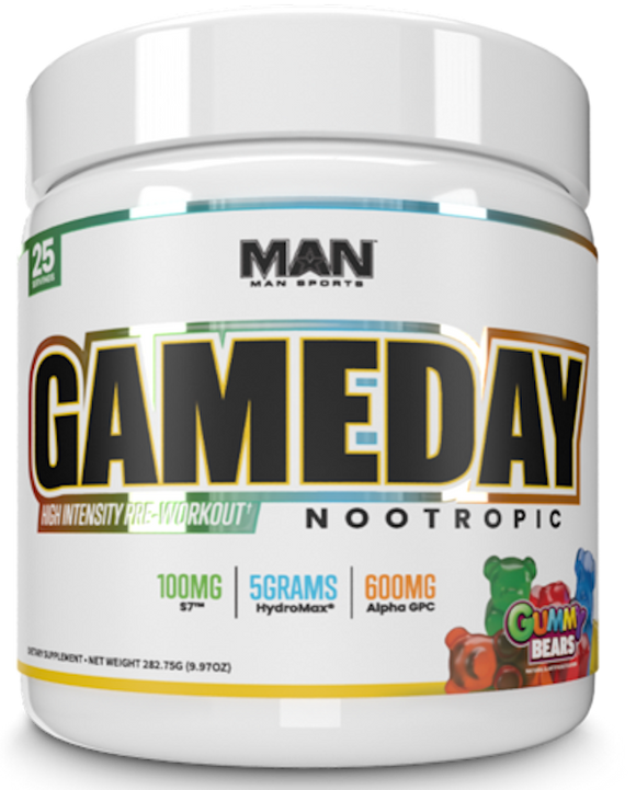 Man Sports Game Day Nootropic 25 servings|Lowcostvitamin.com|Pre-Workout