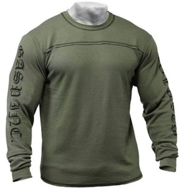 GASP Men's Thermal Longsleeves Wash Green|Lowcostvitamin.com|