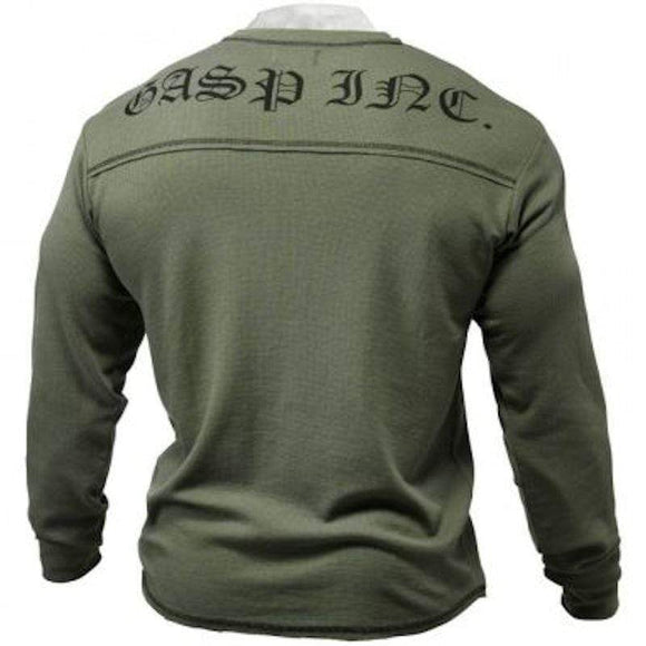 GASP Men's Thermal Longsleeves Wash Green|Lowcostvitamin.com|