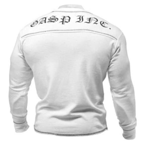 GASP Men's Thermal Longsleeves White|Lowcostvitamin.com|Men Clothing