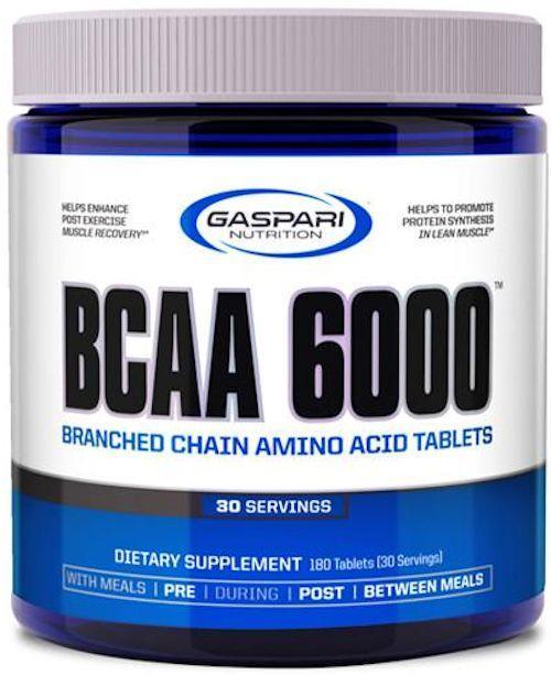 Gaspari Nutrition BCAA 6000 180 tabs.4:1:1 ratio|Lowcostvitamin.com|BCAA