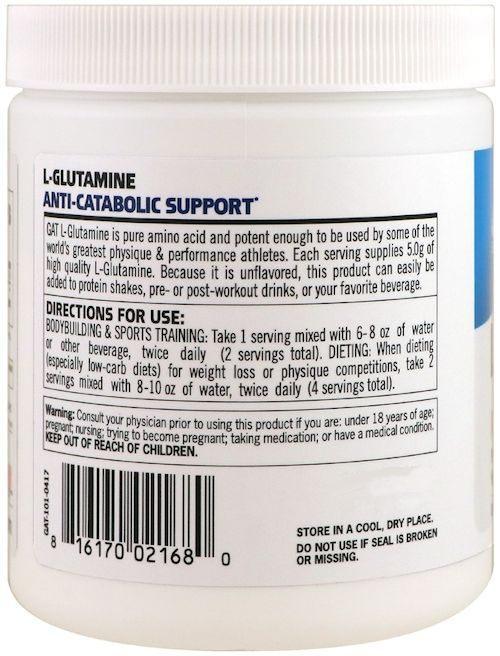 GAT Sport L-Glutamine 100 servings|Lowcostvitamin.com|Glutamine