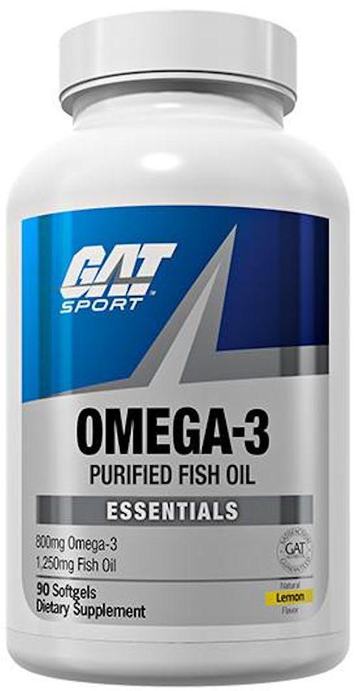 GAT Sport Omega-3 Lemon 90 Softgels|Lowcostvitamin.com|Omega 3