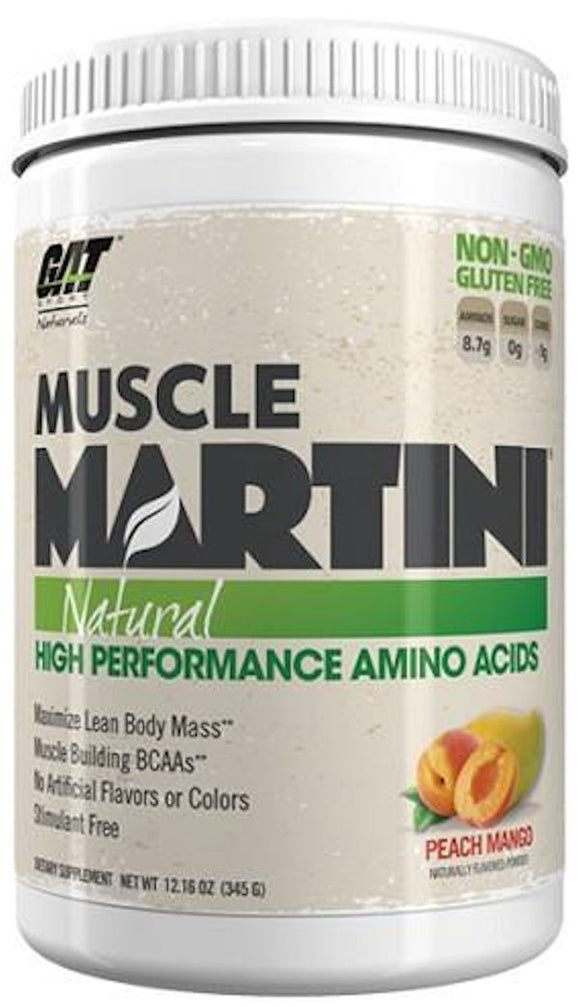 GAT Sport Muscle Martini Natural with BCAA 30 servings|Lowcostvitamin.com|Pre-Workout