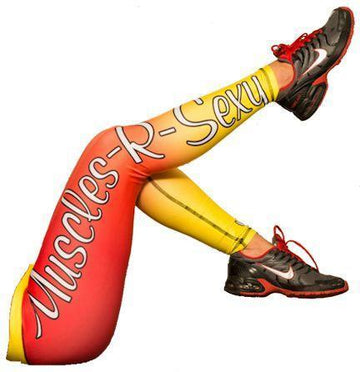 GenXlabs Active Print Legging Muscles-R-Sexy CLEARANCE|Lowcostvitamin.com|Women' Clothing