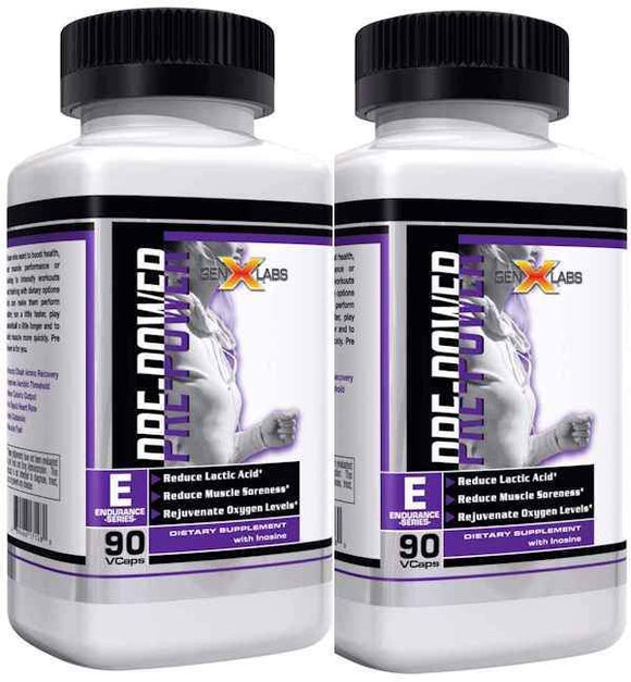 GenXLabs Pre-Power Pre-Workout Caps Double Pak|Lowcostvitamin.com|Citrulline