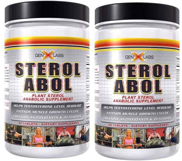 GenXLabs SterolABOL double pak with FREE T-Shirt|Lowcostvitamin.com|Test Booster