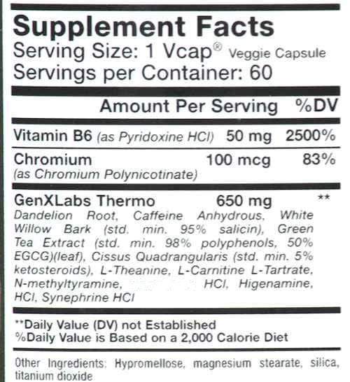 GenXLabs Lean 700 Thermogenic Fat Burner|Lowcostvitamin.com|Weight Management