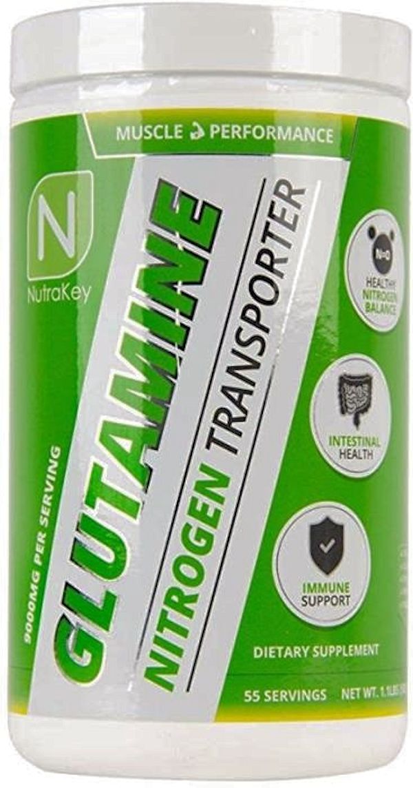 NutraKey Glutamine 500 gms|Lowcostvitamin.com