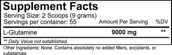NutraKey Glutamine 500 gms|Lowcostvitamin.com|