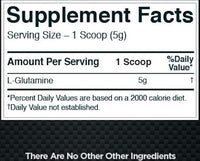 Rule1 Glutamine 75 servings fact 