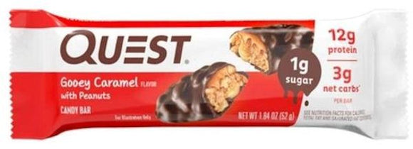 Quest Gooey Caramel Protein Bar 12/Box|Lowcostvitamin.com|Protein Bars, Cookie and Food