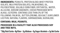 Quest Gooey Caramel protein bar label