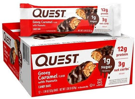 Quest Gooey Caramel Protein Bar 12/Box|Lowcostvitamin.com|Protein Bars, Cookie and Food