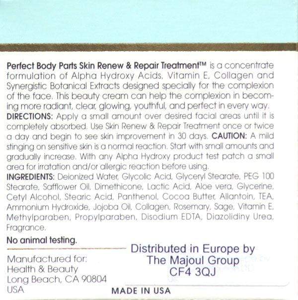 Perfect Body Parts Skin Renew and Repair Treatment Alpha Hydroxy Acids|Lowcostvitamin.com